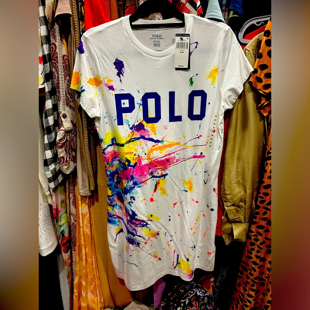 Colorful Polo t-shirt dress